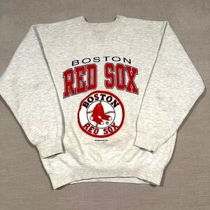Vintage 1993 Boston Red Sox Starter Sweatshirt Mens Large Grey Crewneck MLB